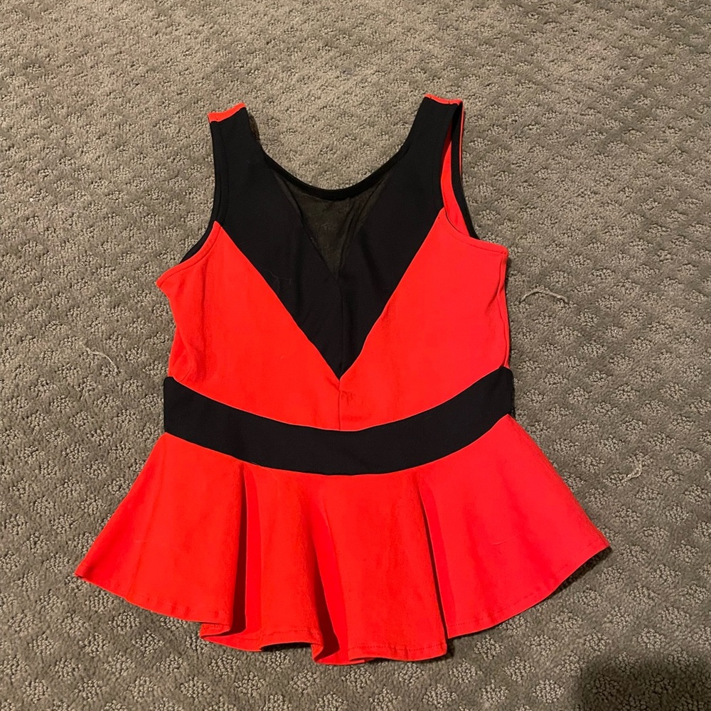 Bebe Peplum Sleeveless Top